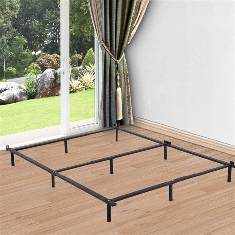 metal bed frame for box spring and mattress|best inexpensive metal bed frame.